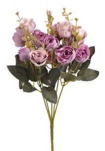 Kytice růží - mix lila krém