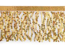 Třásně s holografickými flitry šíře 15 cm METRÁŽ