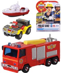 DICKIE Auto kovové Požárník Sam 1:64 volný chod 8 druhů