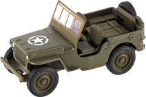 WELLY Auto model vojenský army Jeep 1941 Willys MB zpětný chod 10cm kov