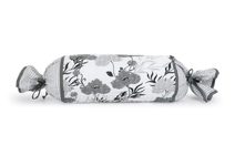 Polštářek bonbónek - polštářek bonbónek 50 cm délka 15cm průměr ( snímatelný potah) jedna strana šedý květ