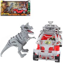 Auto terénní herní set dinosaurus s figurkou a doplňky plast