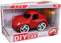 Auto sportovní na šroubování set s nástrojem k sestavení 2 barvy plast