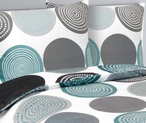 Klínový podhlavník Červená,Modrá,Bílá 2005/404 80x50x20 cm