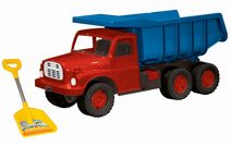 Unikátní kovový trolejbus 16 cm červený na zpětný chod v CZ obalu