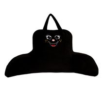 Polštář - opěrka na čtení s výšivkou Černá 2835/995