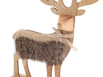 Dřevěný jelen výška 30 cm
