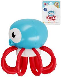 BAM BAM Baby Chobotnice 8cm chrastítko pro miminko plast na kartě