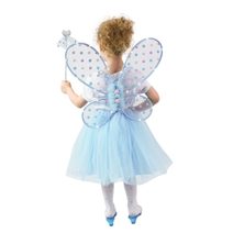 Dětský kostým tutu sukně modrá víla se svítícími křídly