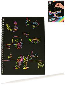 Notes magický duhový kreativní set se škrabacím perem 10 listů A4