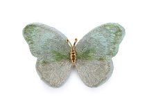 Brož motýl textilní