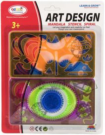 Inspiro kreativní set šablony 4ks pravítka na kartě plast