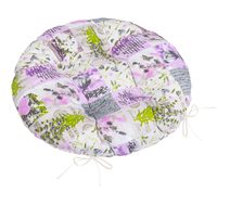 Sedák Adéla prošívaný kulatý Šedá 62/243 průměr 40 cm