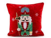 Vánoční sametový povlak na polštář louskáček 43x43 cm