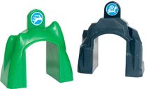 Vláček barevný 60cm baby mašinka s očima + 2 vagónky plast