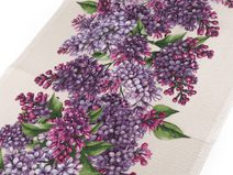 Bavlněné vaflové piké šeřík METRÁŽ