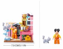 SLUBAN Mini Handcraft Studentský pokoj 216 dílků + 1 figurka STAVEBNICE