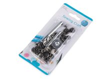 Knoflík stiskací Ø15 mm na středně silné látky, s ručním kovovým aplikátorem