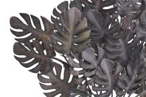 Umělé velké bobule s listy - modročerná 60 cm