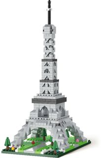 KOCO Stavebnice mini Eiffelova věž 538 dílků plast v krabici