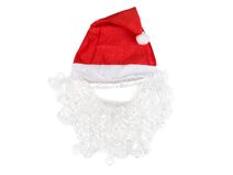 Mikulášská čepice s vousy