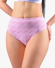 GINA dámské kalhotky klasické ve větších velikostech, větší velikosti, šité, s potiskem 11083P