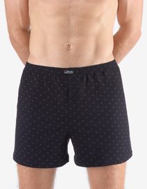 GINA pánské trenky volné, šité, s potiskem 75212P