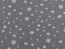 Tyl oděvní / dekorační vánoční vločky METRÁŽ