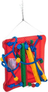 Houpačka baby plastová Modrá se zábranou skořepina závěsná