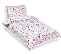 Povlečení bavlněný satén Růžová,Šedá,Bílá 94/549