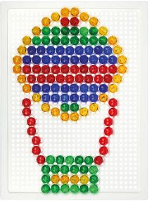 LENA Mozaika barevná krystal průhledný klobouček diamant 1cm 140ks v krabici