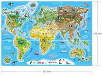 Puzzle dinosauři 208 ks, 90x64 cm