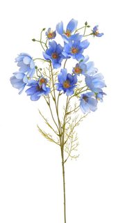 Umělá rostlina kosmos 90 cm - modrá