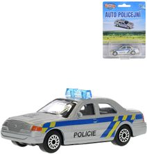 Auto policie CZ 2-Play Traffic kovové na volný chod na kartě