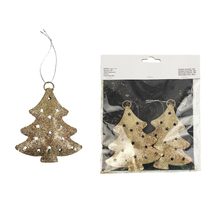 Ozdoba stromek, 2ks K1093/ZL - 9 x 1,5 x 11 cm