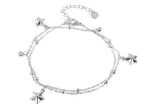 Náramek z nerezové oceli dvojitý, hvězdička