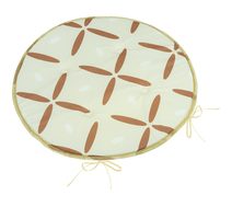 Sedák Adéla kulatý hladký - průměr 40 cm Křížky hnědé