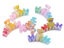 Skřipec do vlasů duhový s perleťovým leskem