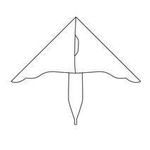 Létající drak orel 110 cm