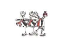 Brož sobi na bruslích, sněhuláci