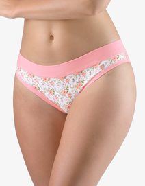 GINA dámské kalhotky bokové se širokým bokem, s potiskem Disco XVIII 16177P