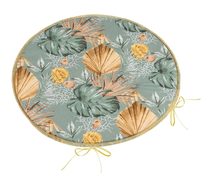 Sedák Adéla kulatý hladký Šedá,Žlutá,Béžová 79/219 průměr 40 cm