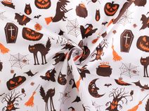 Bavlněná látka / plátno Halloween METRÁŽ