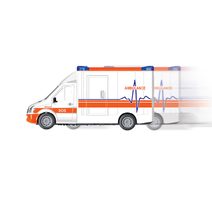 Auto záchranné složky CZ zpětný chod 14cm na baterie Světlo Zvuk 4 druhy kov