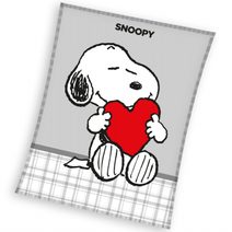 Dětská fleecová deka Snoopy Love 150x200 cm