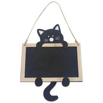 Tabulka k zavěšení s kočkou D6769-19 - výška 20 cm