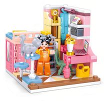 SLUBAN Mini Handcraft Studentský pokoj 216 dílků + 1 figurka STAVEBNICE