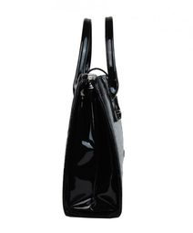 Černá vroubkovaná elegantní dámská aktovka / taška na notebook 15.6 palce ST02