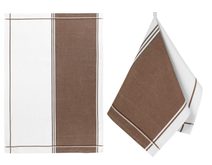 Kuchyňská utěrka 1 ks Hnědá,Bílá 165B