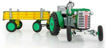 Traktor plastový se lžící zeleno - žlutý 62 cm na písek